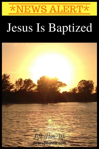 Jesus is baptized.
